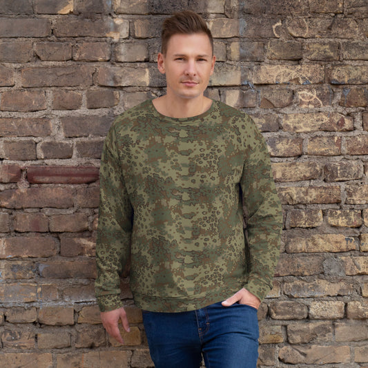German Oak Leaf Multi-terrain CAMO Unisex Sweatshirt - 2XS