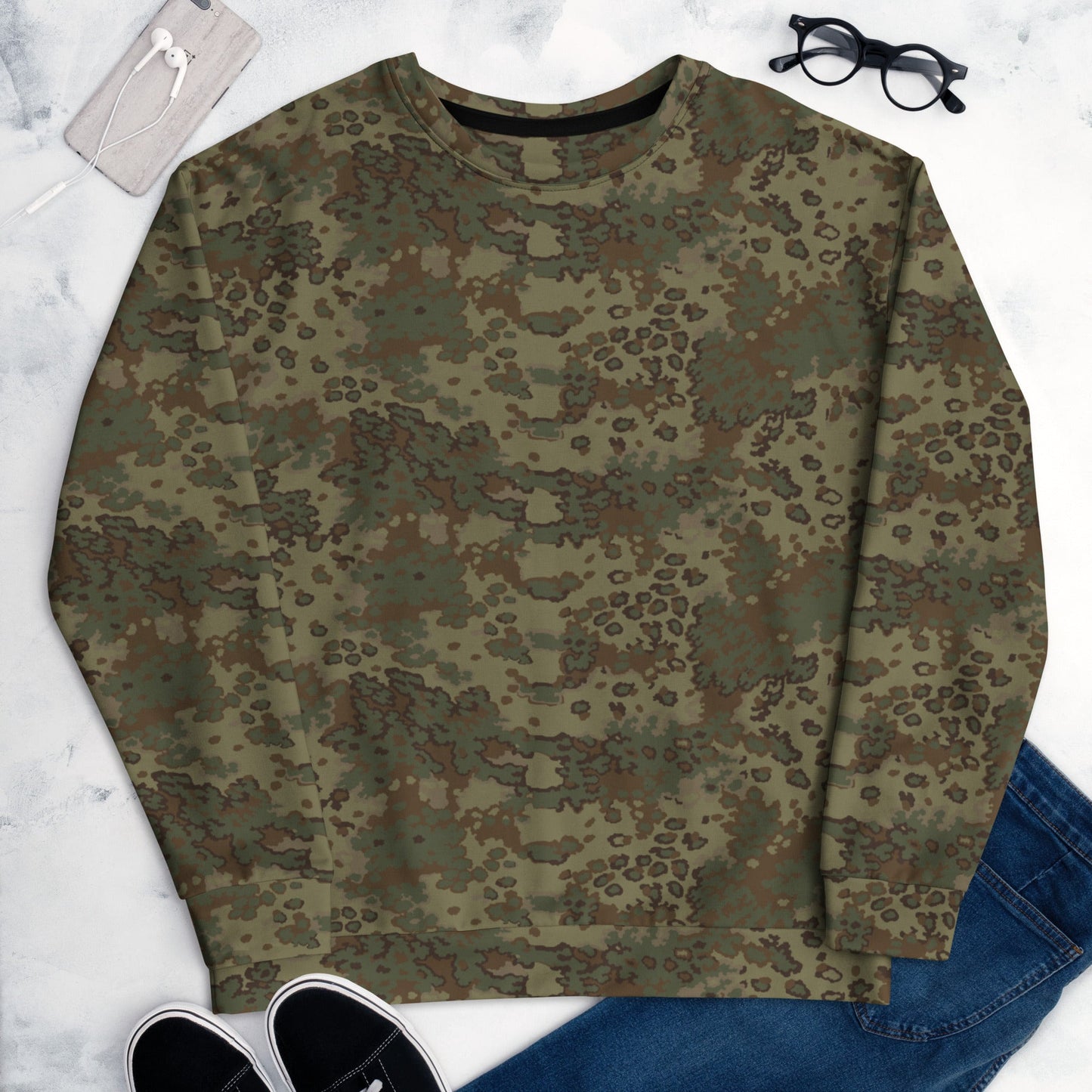 German Oak Leaf Multi-terrain CAMO Unisex Sweatshirt