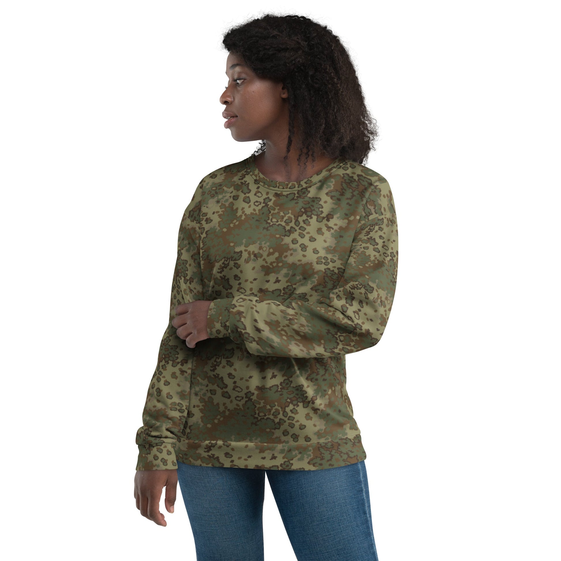 German Oak Leaf Multi-terrain CAMO Unisex Sweatshirt - Sweatshirts