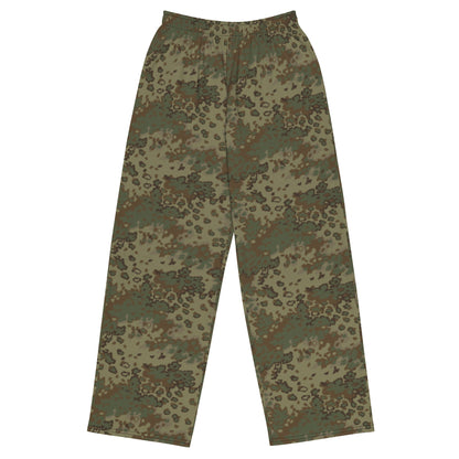 German Oak Leaf Multi-terrain CAMO unisex wide-leg pants - 2XS - Wide-leg Pants