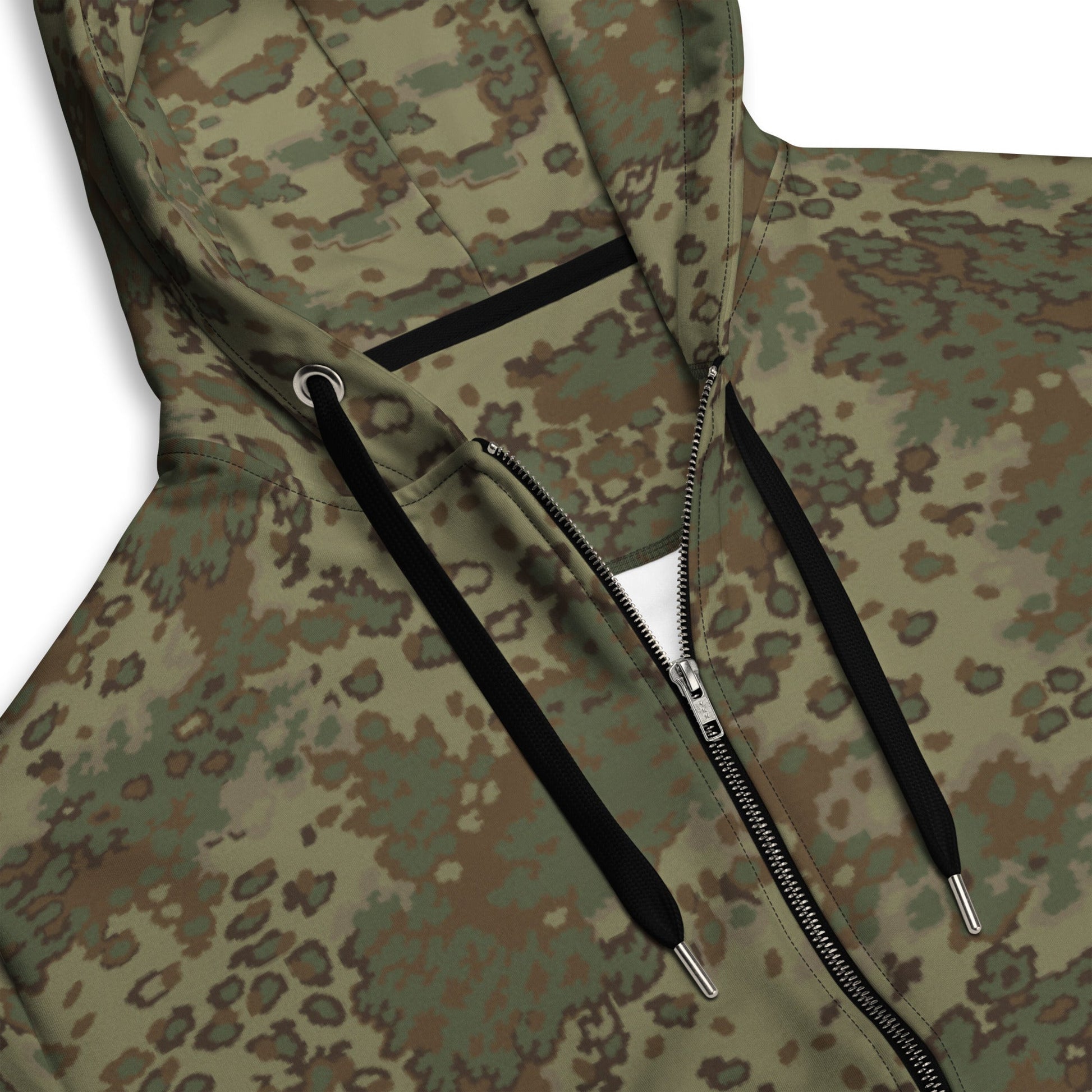 German Oak Leaf Multi-terrain CAMO Unisex zip hoodie - Zip Hoodies