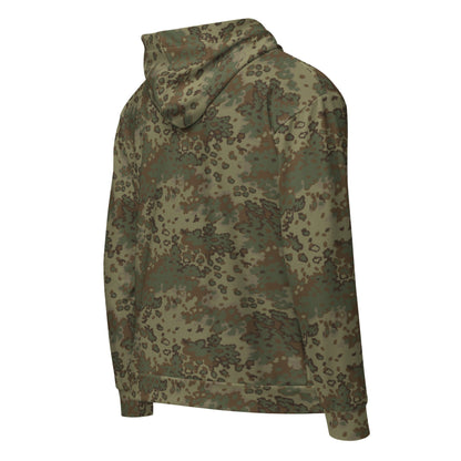 German Oak Leaf Multi-terrain CAMO Unisex zip hoodie - Zip Hoodies