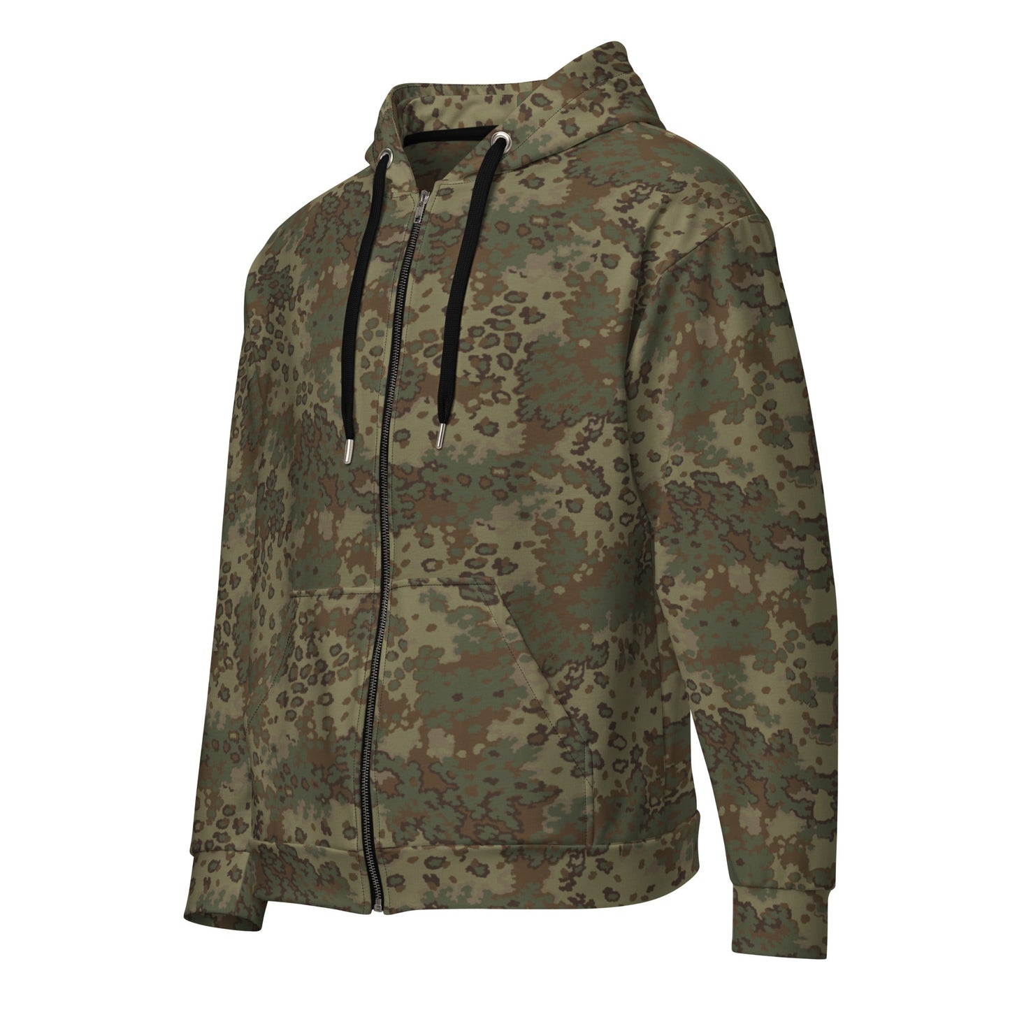 German Oak Leaf Multi-terrain CAMO Unisex Zip Hoodie