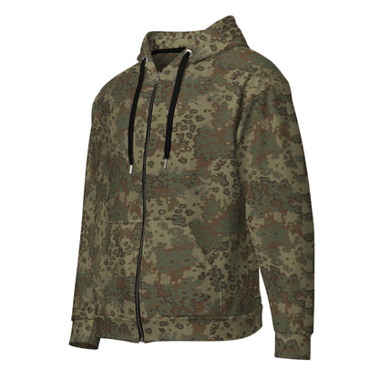 German Oak Leaf Multi-terrain CAMO Unisex Zip Hoodie