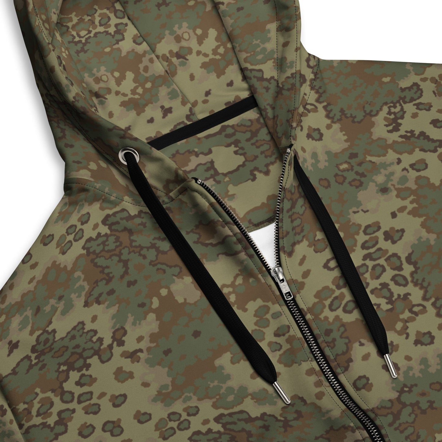 German Oak Leaf Multi-terrain CAMO Unisex Zip Hoodie