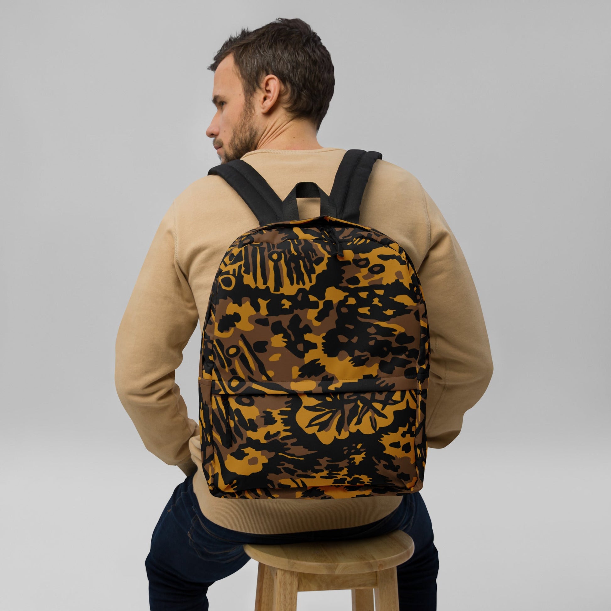 German Palm Tree Palmenmuster Autumn CAMO Backpack Backpacks