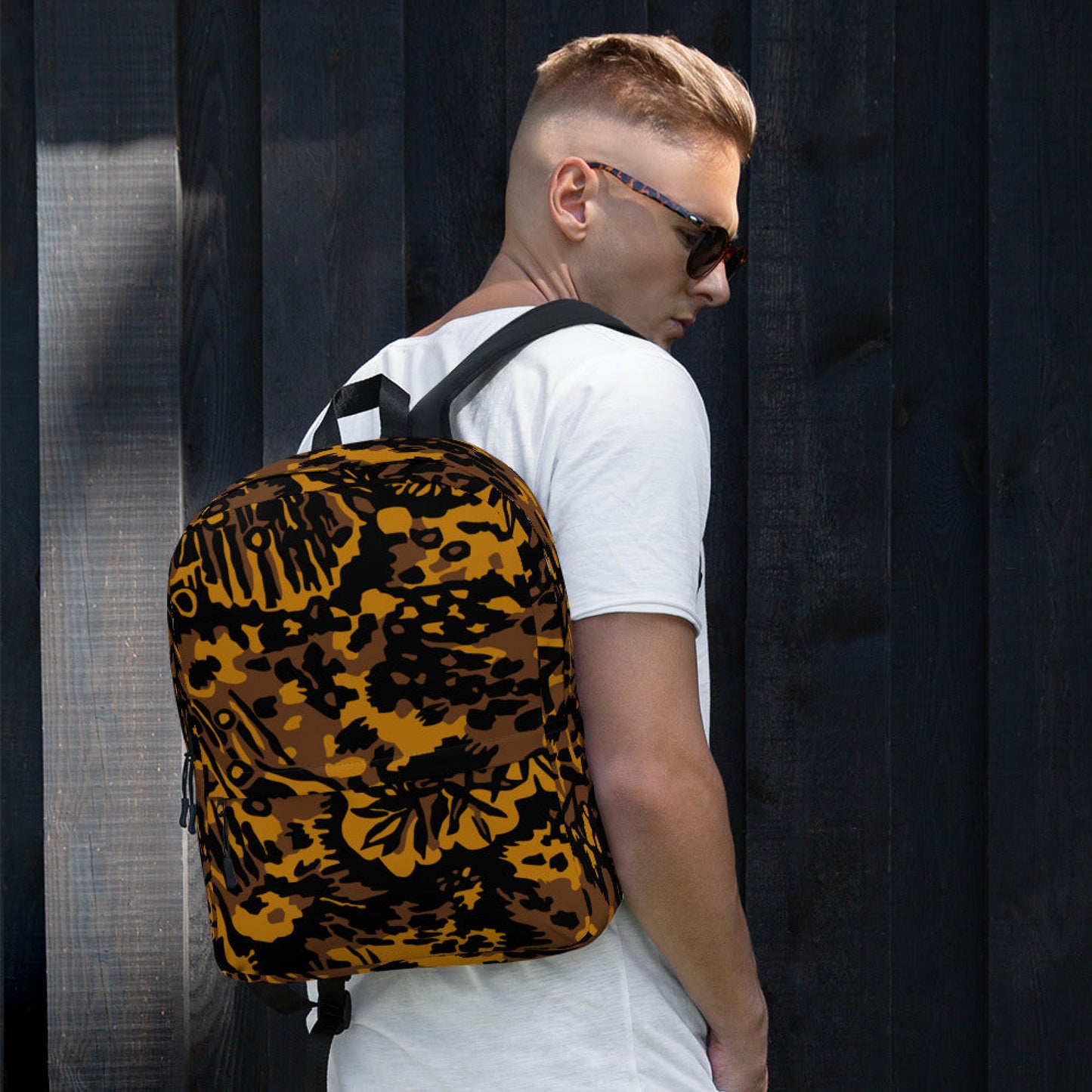 German Palm Tree Palmenmuster Autumn CAMO Backpack Backpacks