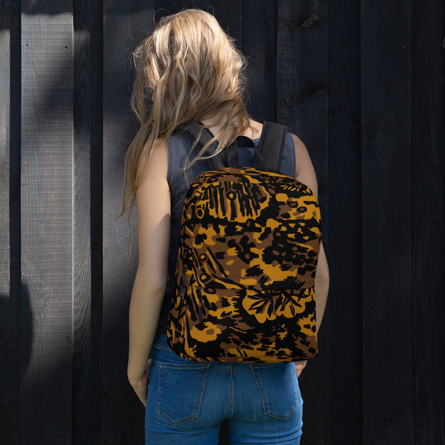 German Palm Tree Palmenmuster Autumn CAMO Backpack Backpacks
