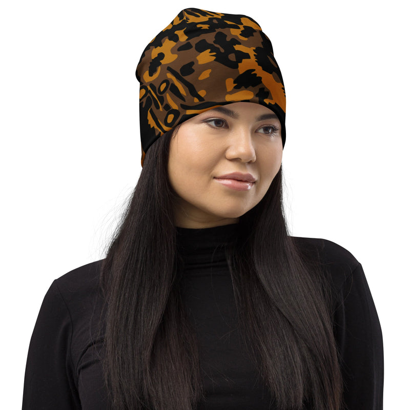 Palm Tree Palmenmuster Autumn CAMO Beanie - Head