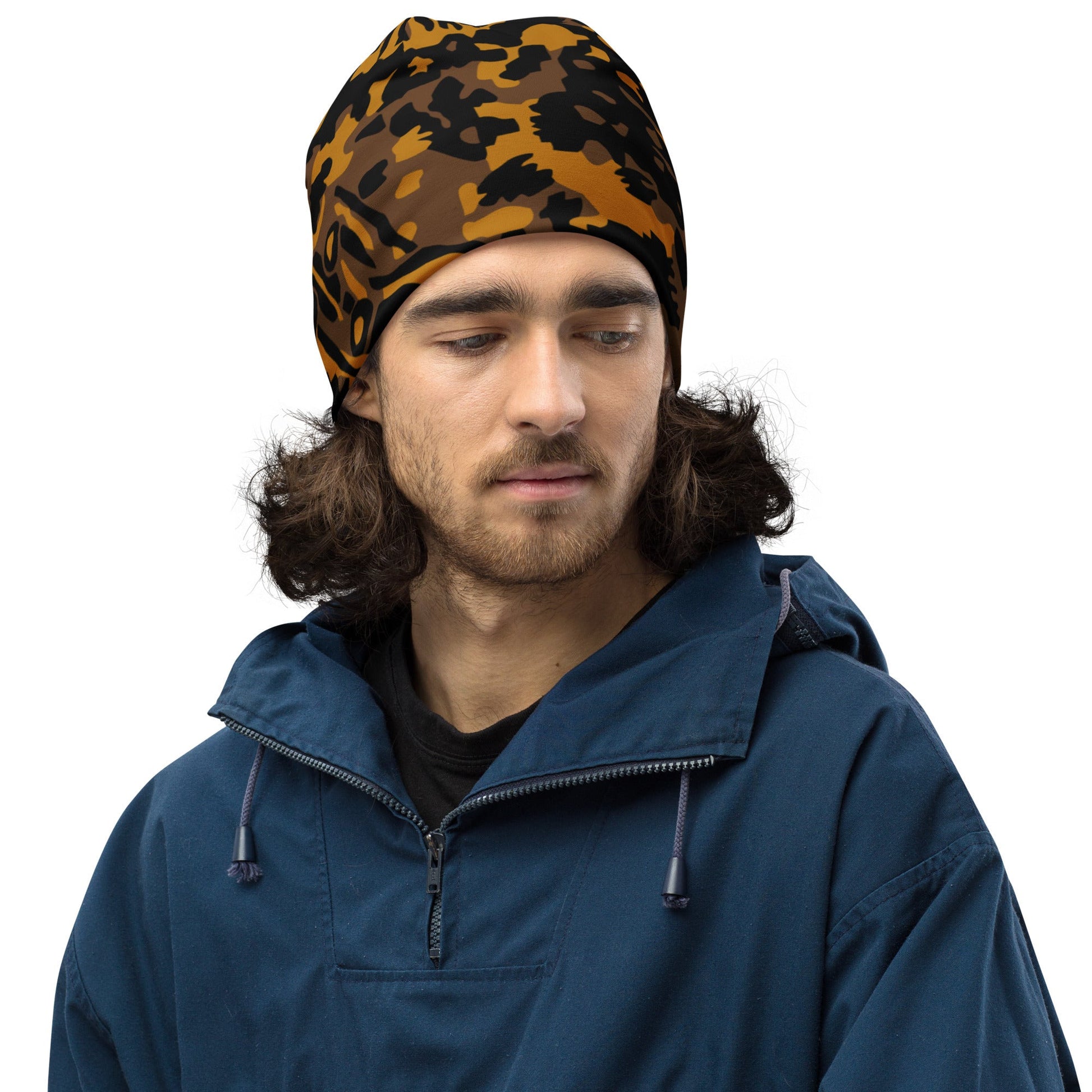 German Palm Tree Palmenmuster Autumn CAMO Beanie - Beanies