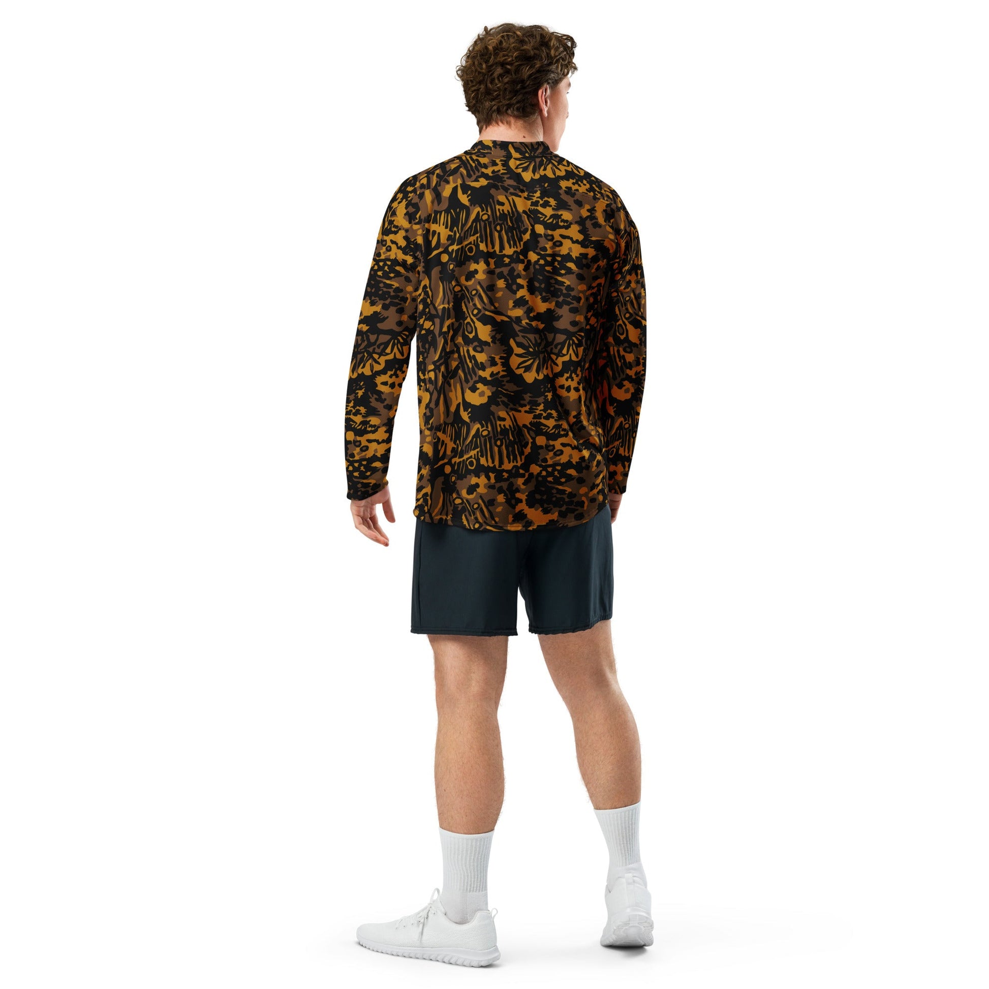 German Palm Tree Palmenmuster Autumn CAMO hockey fan jersey - Hockey Jerseys