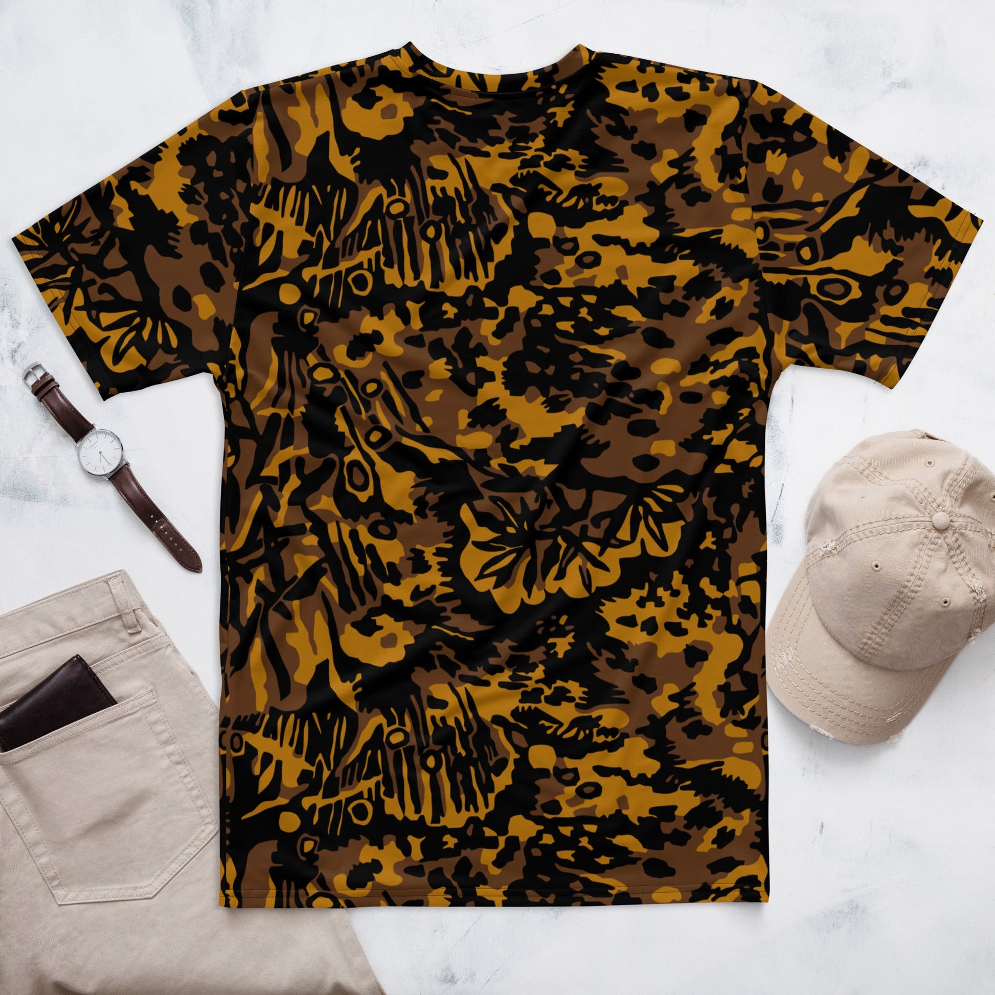 German Palm Tree Palmenmuster Autumn CAMO Mens t shirt T Shirts