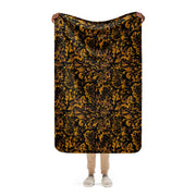 Palm Tree Palmenmuster Autumn CAMO Sherpa Blanket - 37″×57″