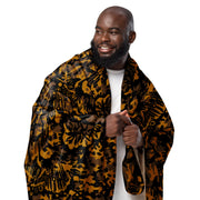 Palm Tree Palmenmuster Autumn CAMO Sherpa Blanket