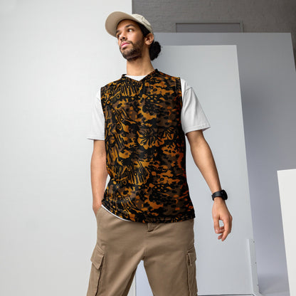 German Palm Tree Palmenmuster Autumn CAMO unisex basketball jersey - 2XS - Basketball Jerseys