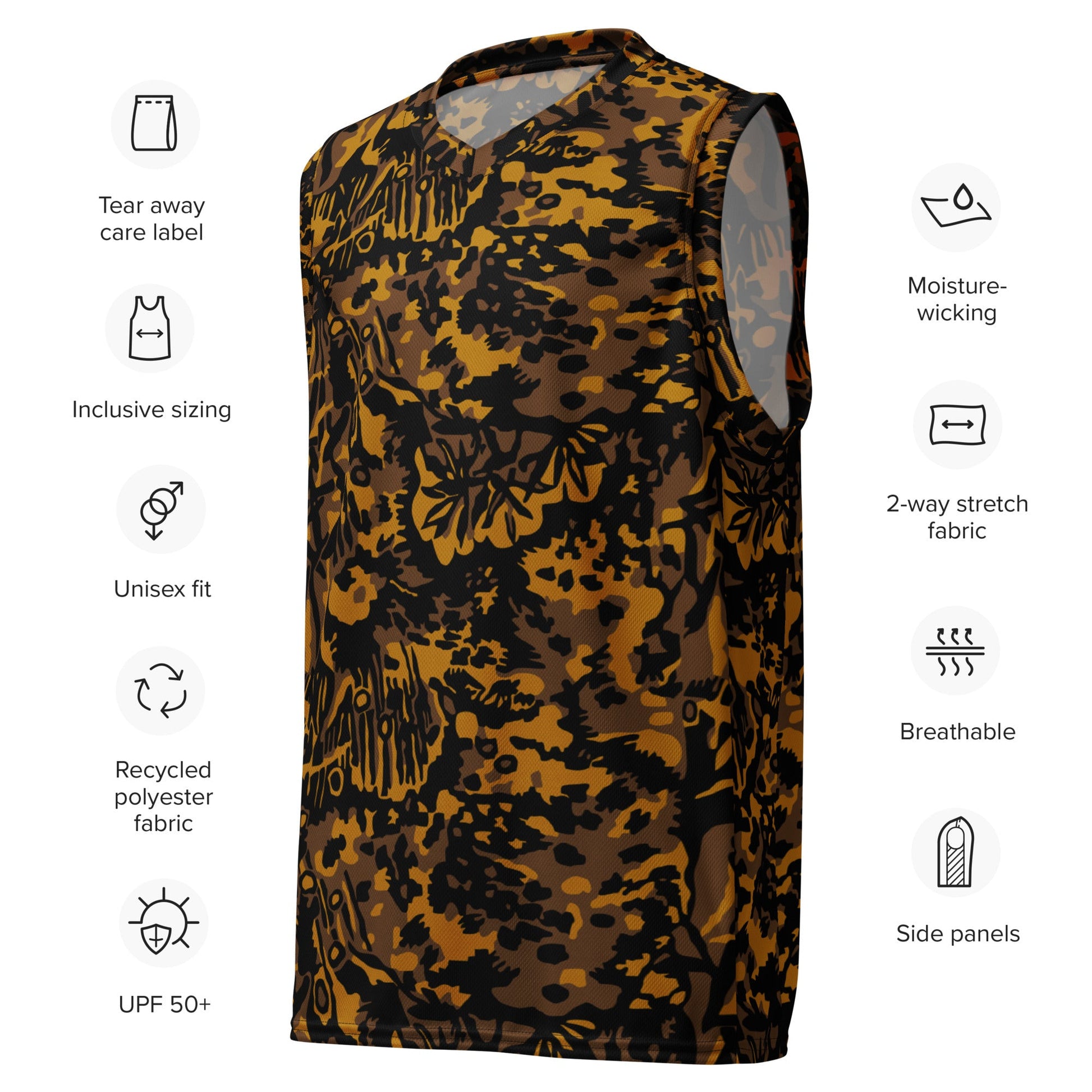 German Palm Tree Palmenmuster Autumn CAMO unisex basketball jersey - Basketball Jerseys