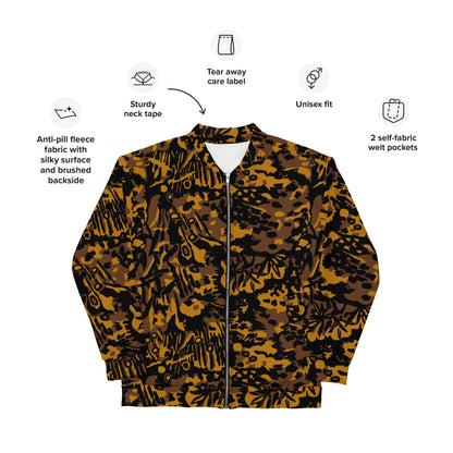 German Palm Tree Palmenmuster Autumn CAMO Unisex Bomber Jacket - Jackets