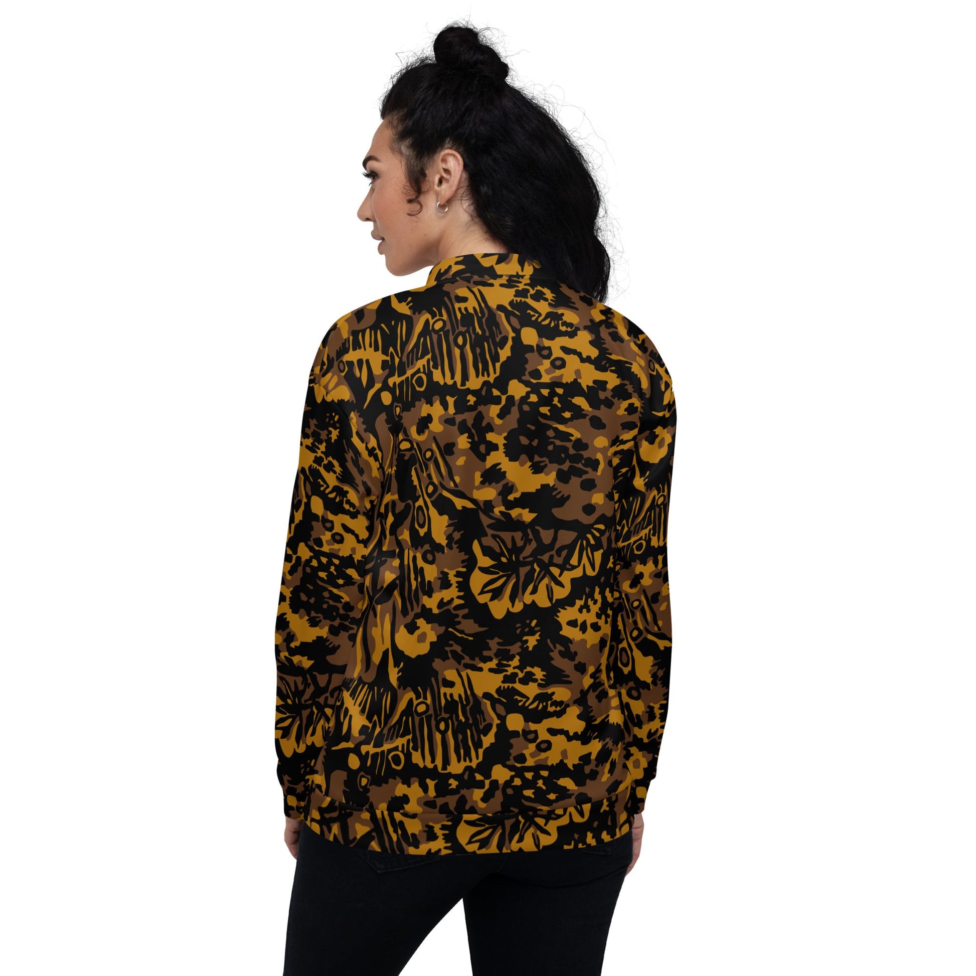 German Palm Tree Palmenmuster Autumn CAMO Unisex Bomber Jacket - Jackets