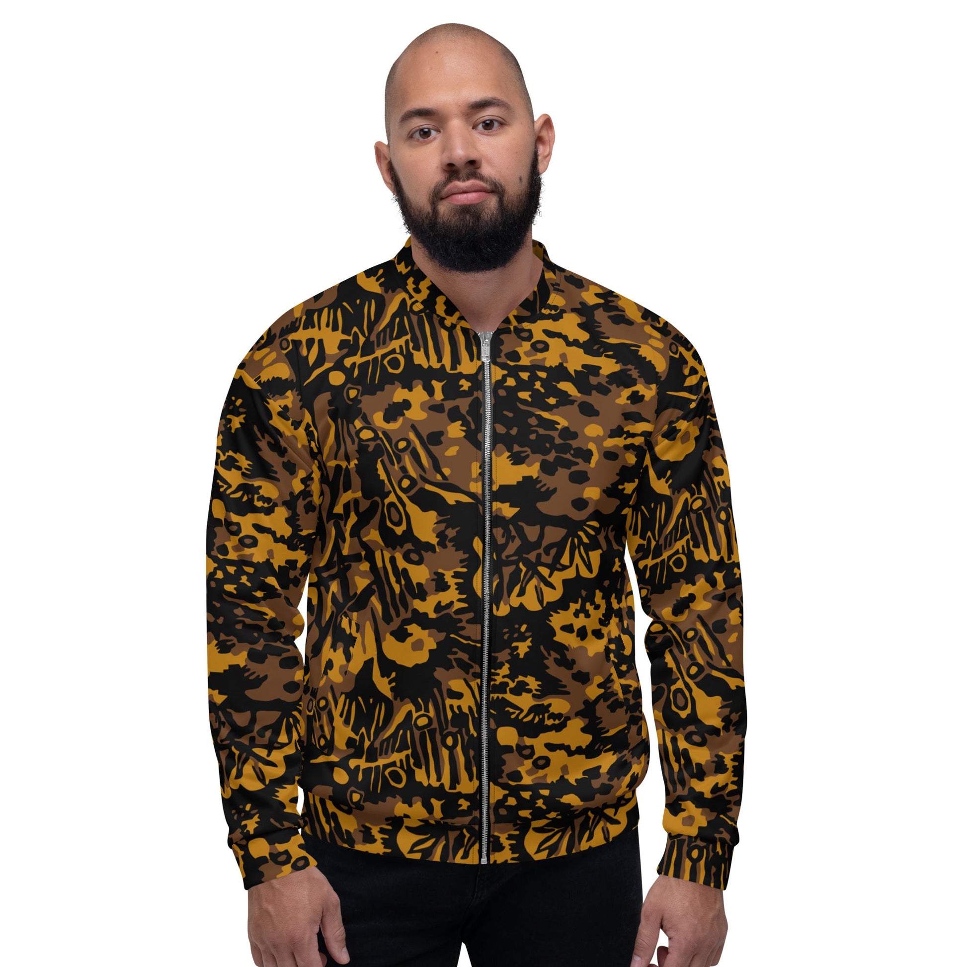 German Palm Tree Palmenmuster Autumn CAMO Unisex Bomber Jacket - Jackets