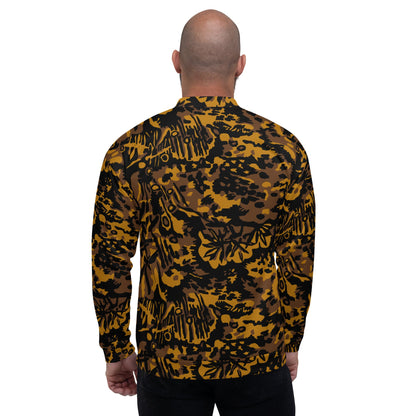 German Palm Tree Palmenmuster Autumn CAMO Unisex Bomber Jacket - Jackets