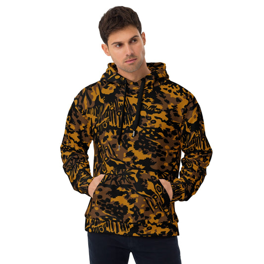 German Palm Tree Palmenmuster Autumn CAMO Unisex Hoodie - 2XS - Hoodies