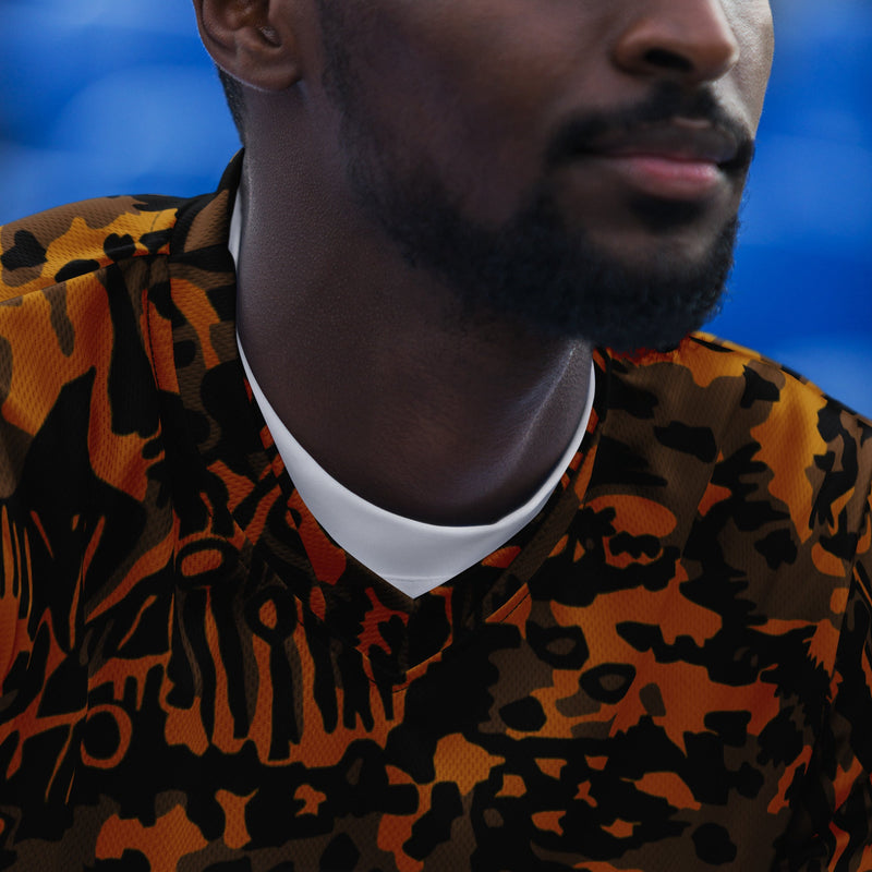 Palm Tree Palmenmuster Autumn CAMO Unisex Sports Jersey