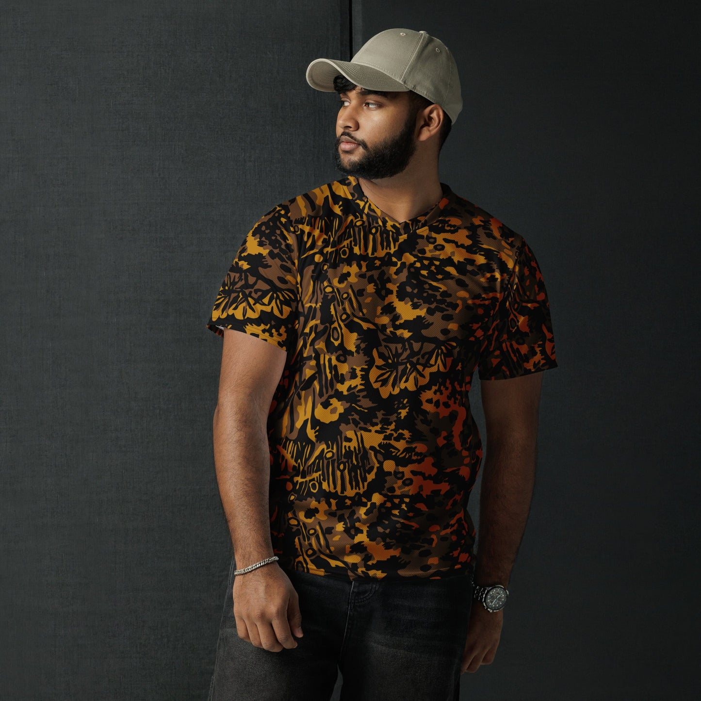 German Palm Tree Palmenmuster Autumn CAMO unisex sports jersey - Sports Jerseys