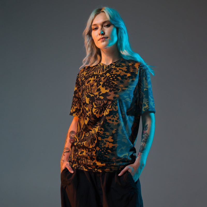 Palm Tree Palmenmuster Autumn CAMO Unisex Sports Jersey