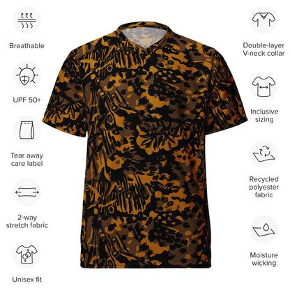 German Palm Tree Palmenmuster Autumn CAMO unisex sports jersey - Sports Jerseys