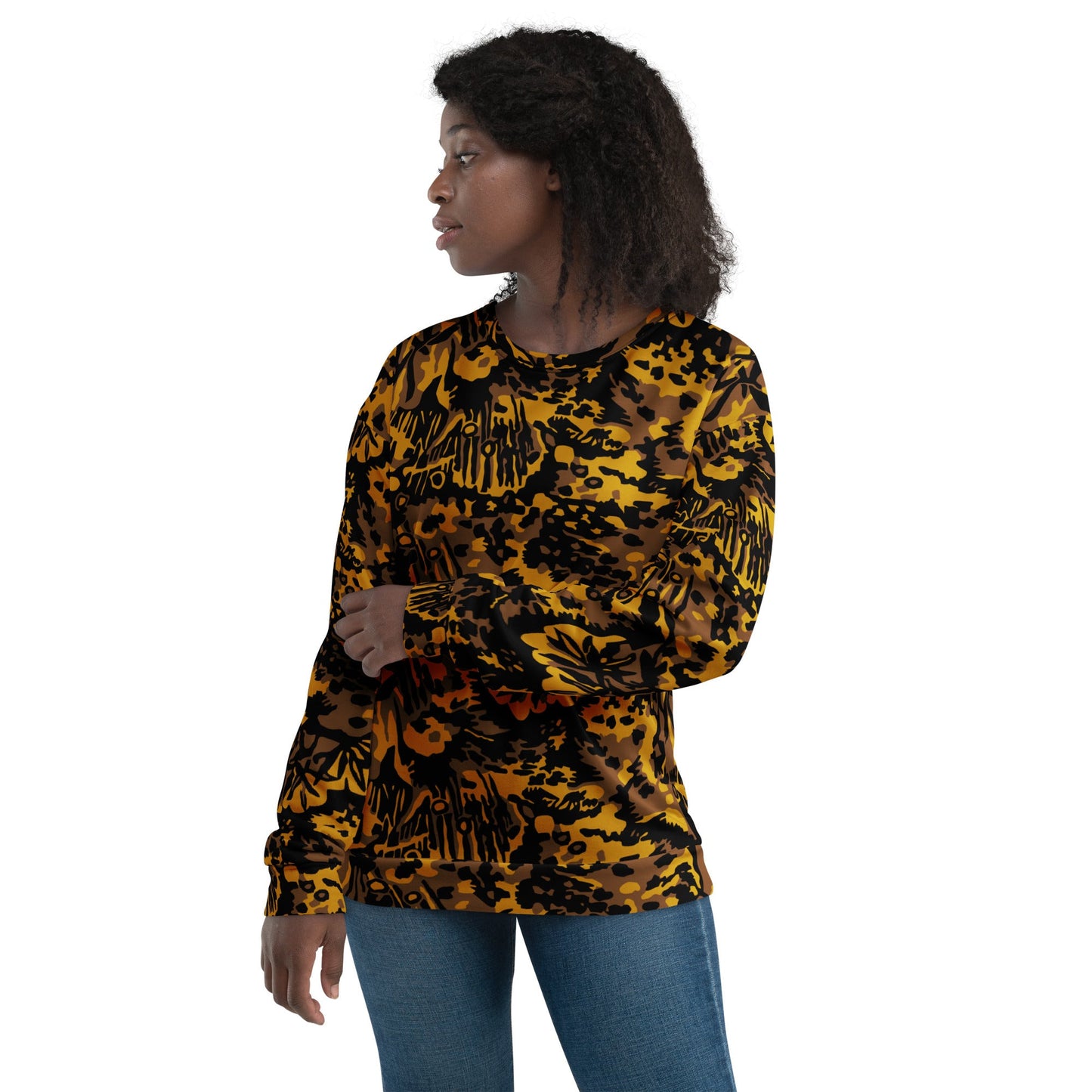 German Palm Tree Palmenmuster Autumn CAMO Unisex Sweatshirt - Sweatshirts