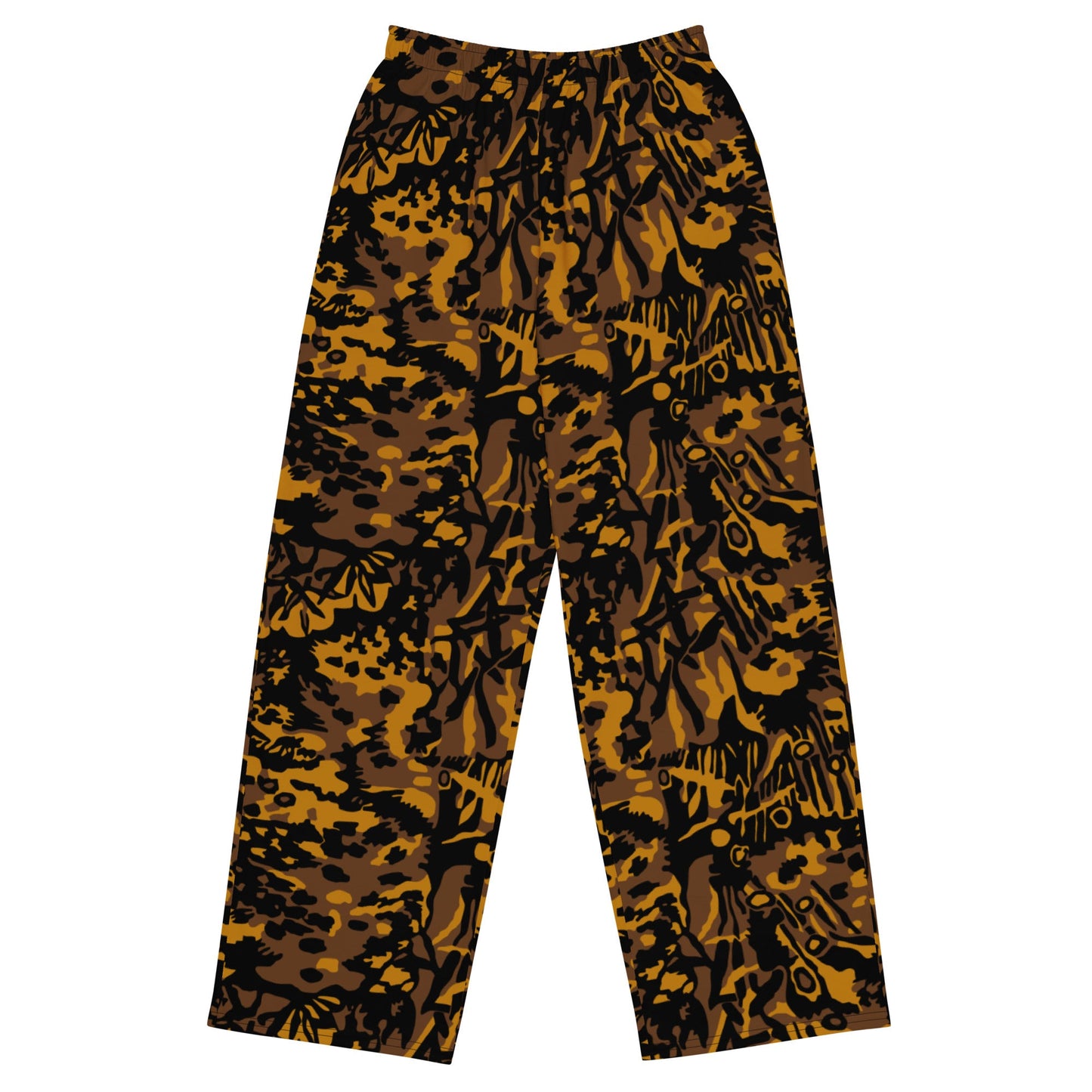German Palm Tree Palmenmuster Autumn CAMO unisex wide-leg pants - 2XS - Wide-leg Pants