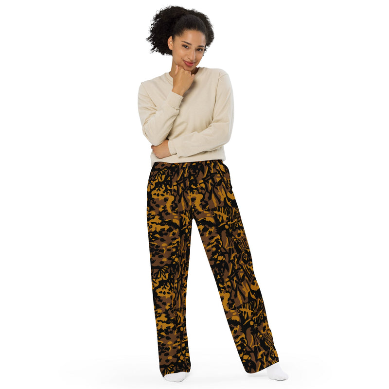 Palm Tree Palmenmuster Autumn CAMO Unisex Wide-Leg Leisure Pants - Pant