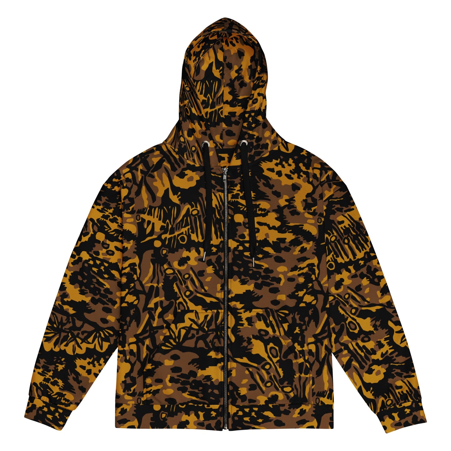 German Palm Tree Palmenmuster Autumn CAMO Unisex Zip Hoodie - 2XS