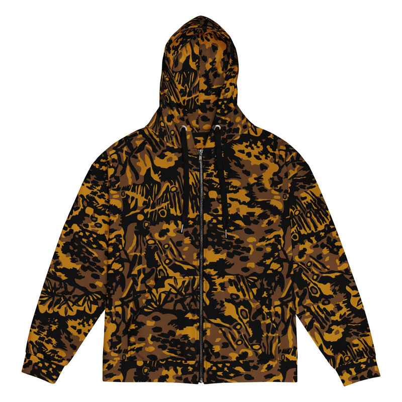 Palm Tree Palmenmuster Autumn CAMO Unisex Zip Hoodie - 2XS