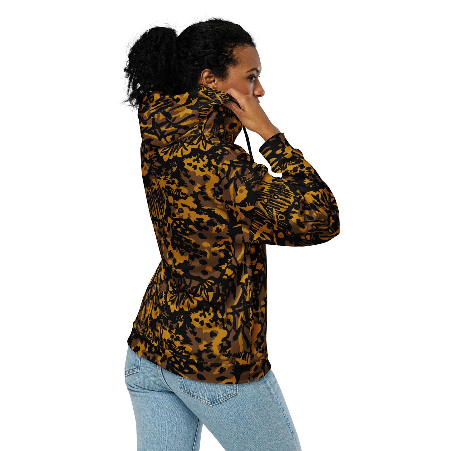 German Palm Tree Palmenmuster Autumn CAMO Unisex Zip Hoodie