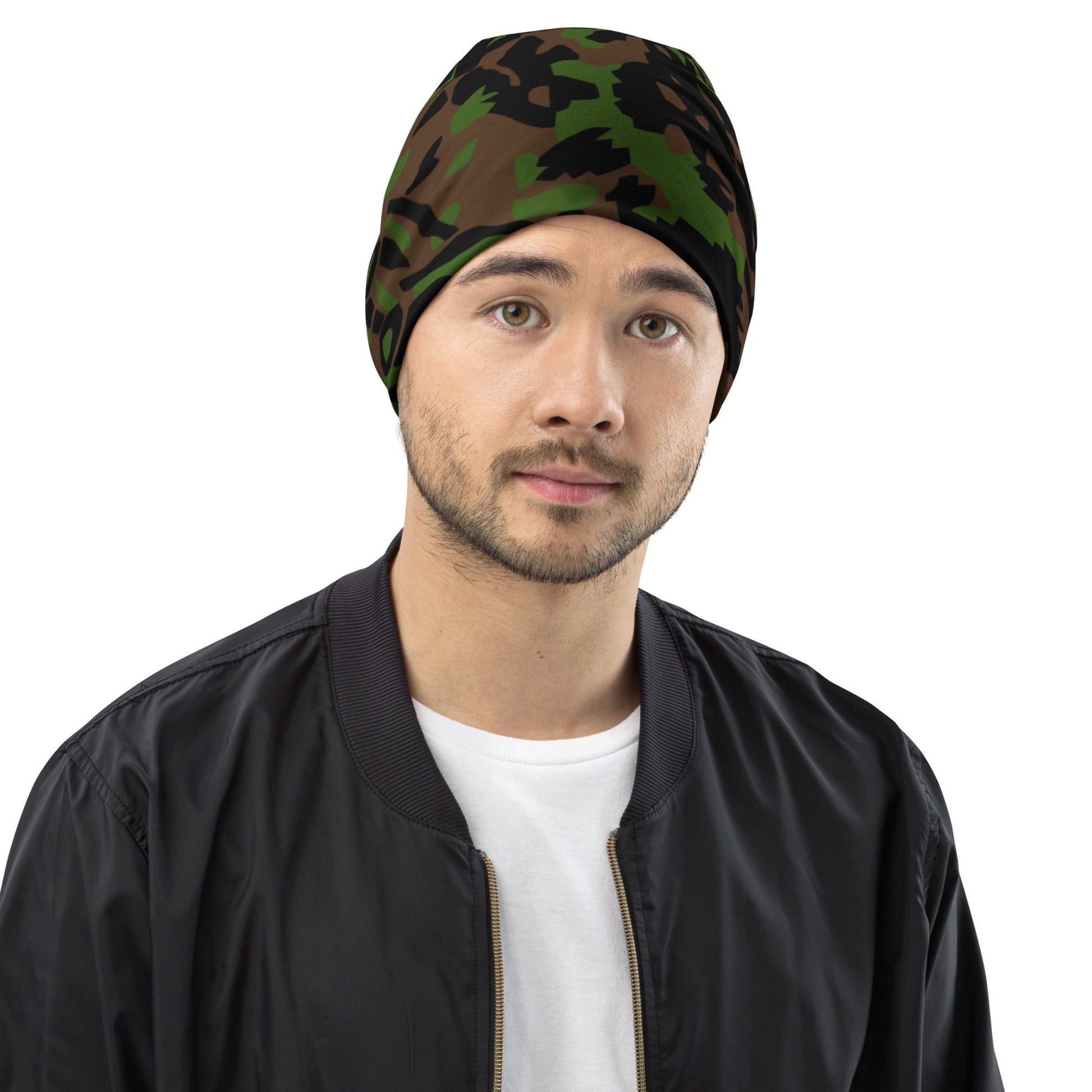 German Palm Tree Palmenmuster Spring CAMO Beanie - S - Beanies