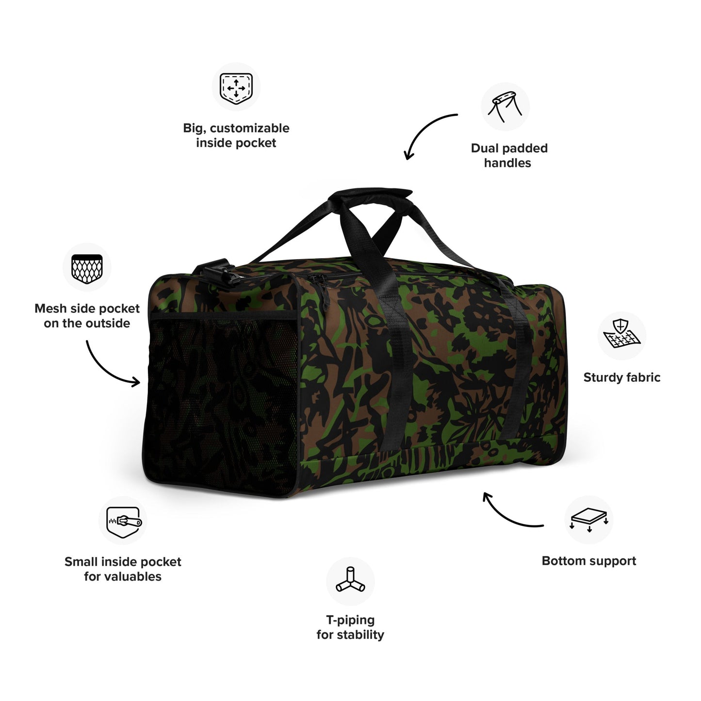 German Palm Tree Palmenmuster Spring CAMO Duffle bag - Bags