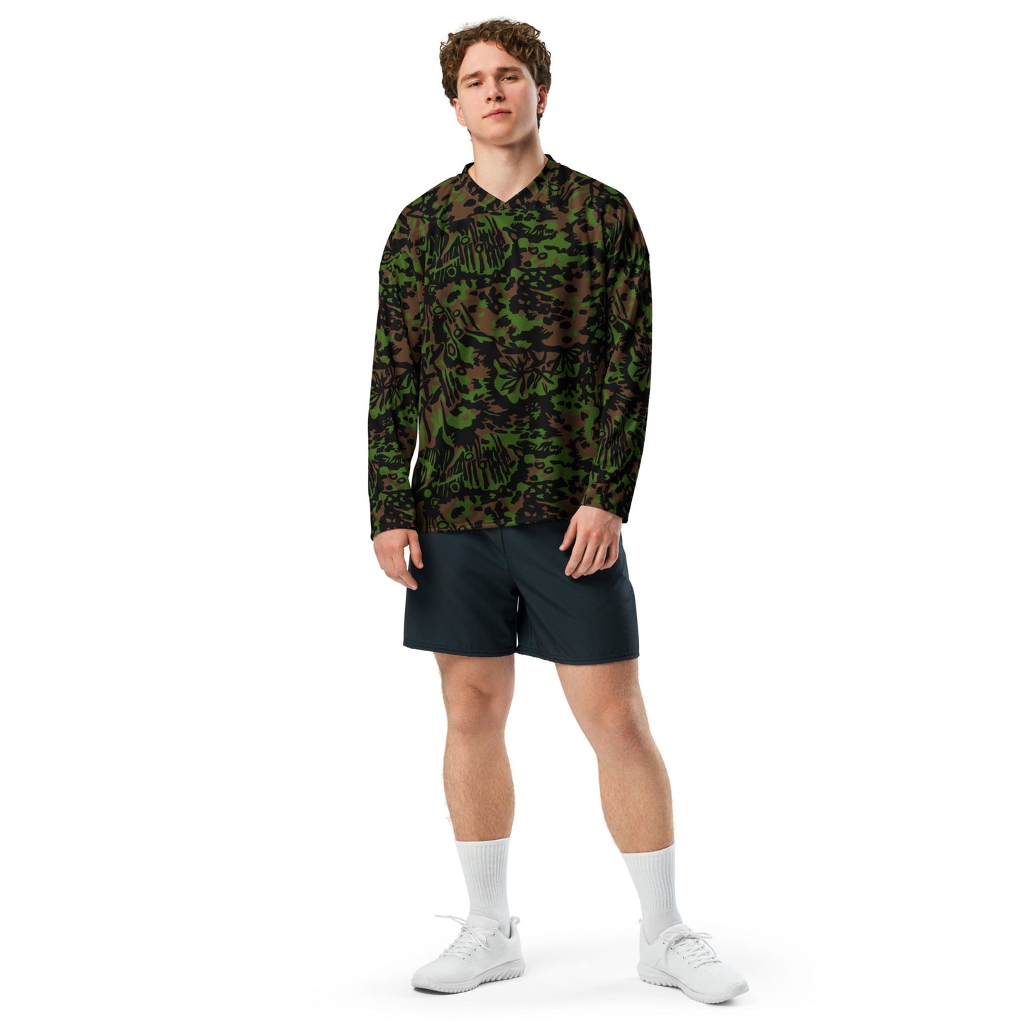 German Palm Tree Palmenmuster Spring CAMO hockey fan jersey Hockey Jerseys