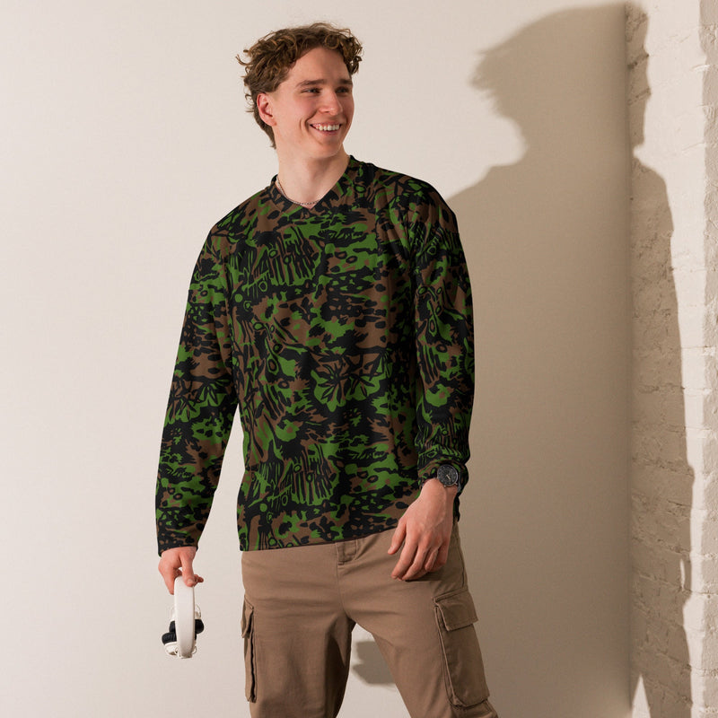 Palm Tree Palmenmuster Spring CAMO Unisex Hockey Fan Jersey