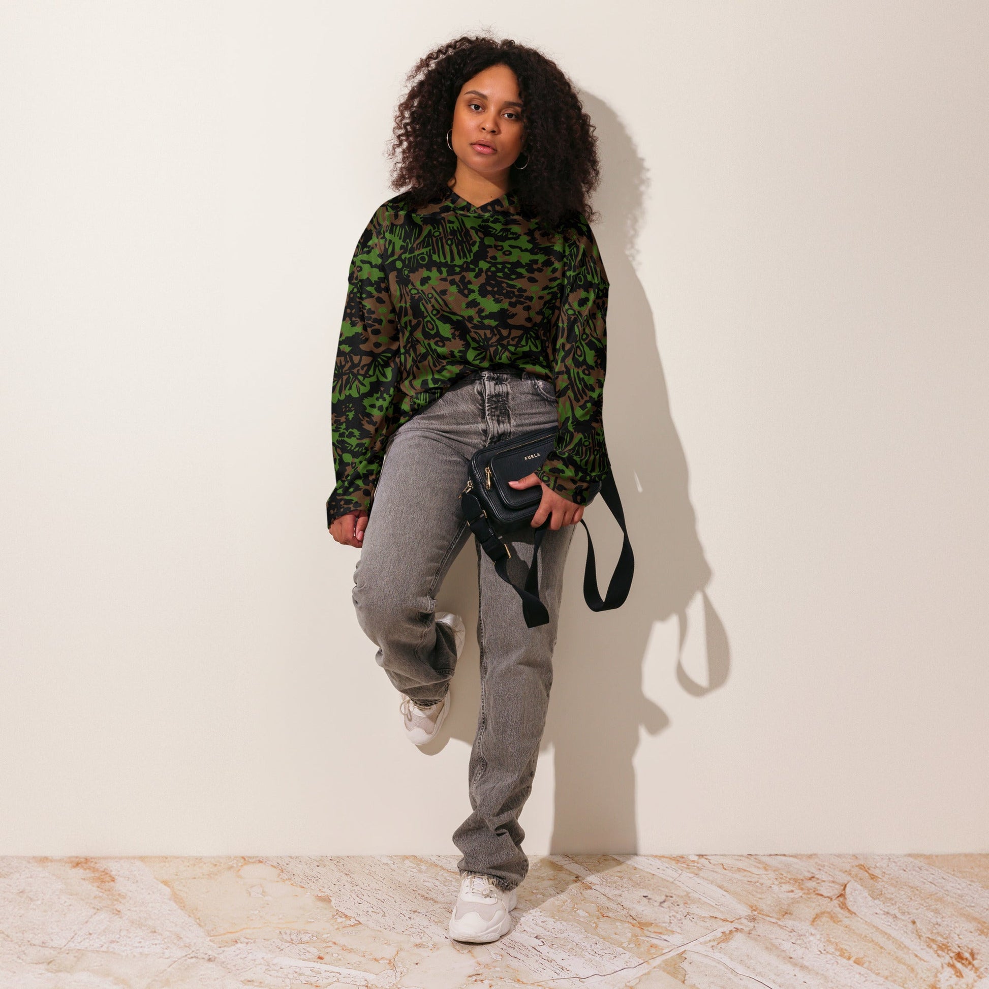 German Palm Tree Palmenmuster Spring CAMO hockey fan jersey Hockey Jerseys