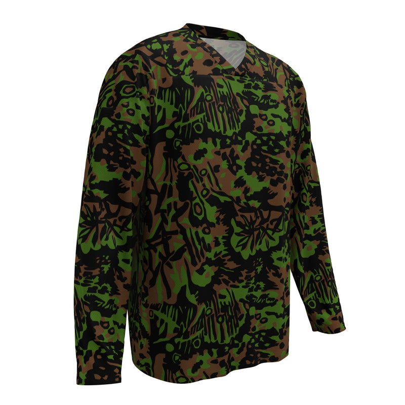 Palm Tree Palmenmuster Spring CAMO Unisex Hockey Fan Jersey