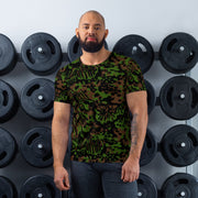 Palm Tree Palmenmuster Spring CAMO Mens Athletic T-Shirt - XS - Shirt