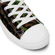 Palm Tree Palmenmuster Spring CAMO Mens High-Top Canvas Shoes