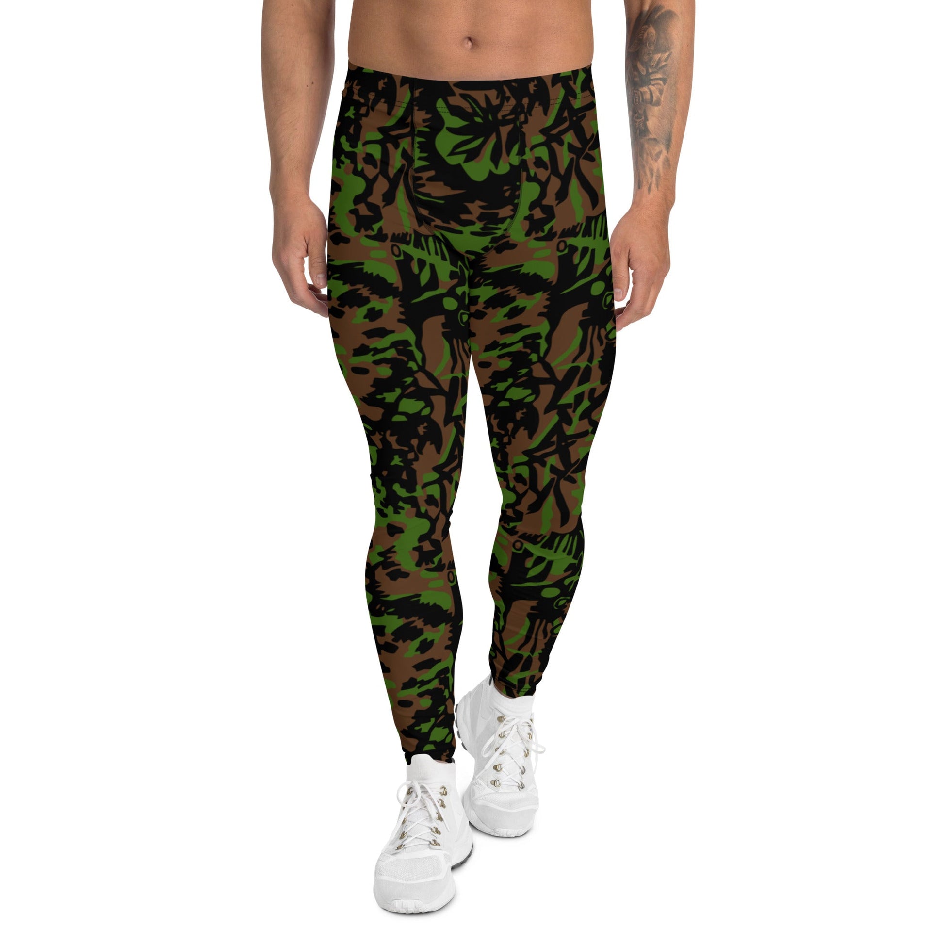 German Palm Tree Palmenmuster Spring CAMO Mens Leggings - XS