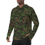 Palm Tree Palmenmuster Spring CAMO Mens Sunscreen Sports Hoodie With Thumb Holes