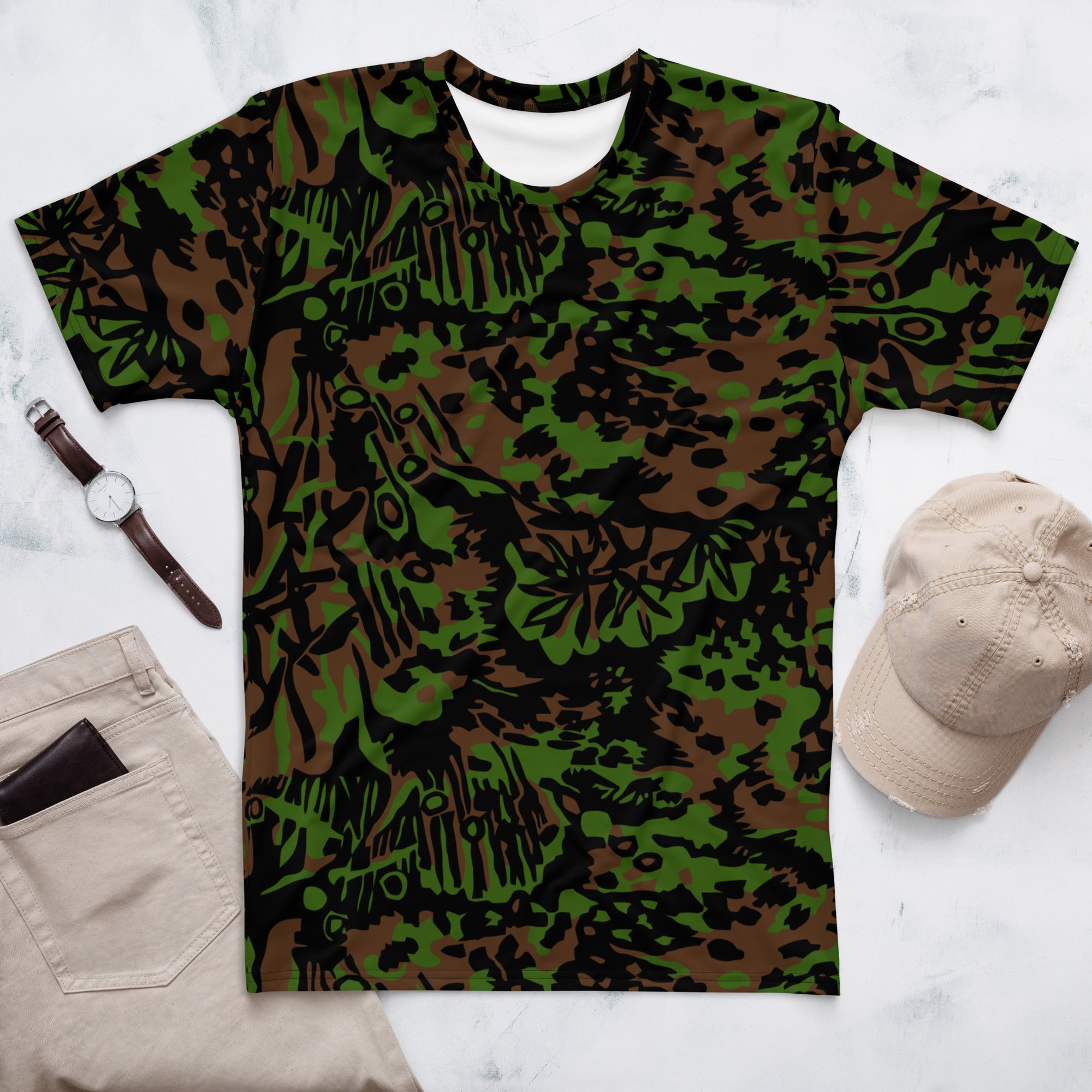 CAMO HQ - Palm Tree Palmenmuster Spring CAMO Mens T-Shirt