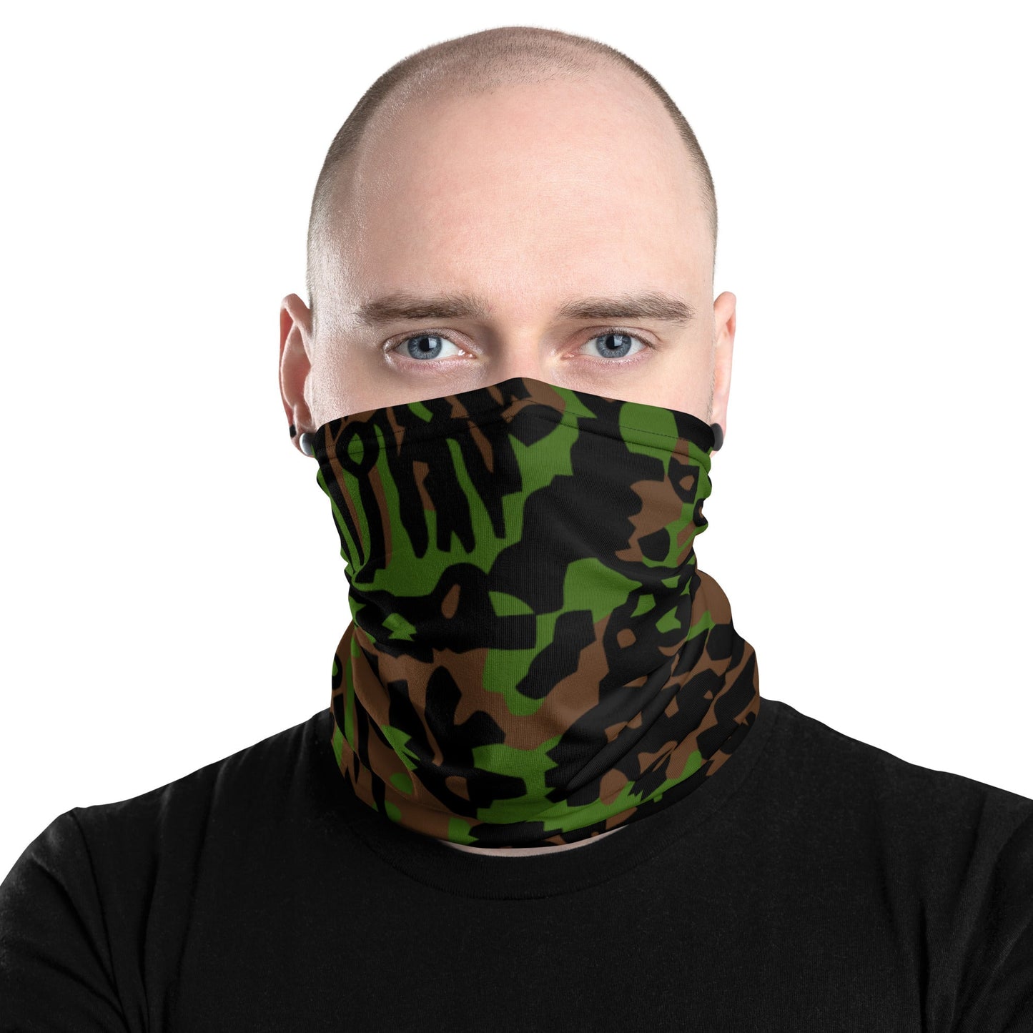 German Palm Tree Palmenmuster Spring CAMO Neck Gaiter Gaiters