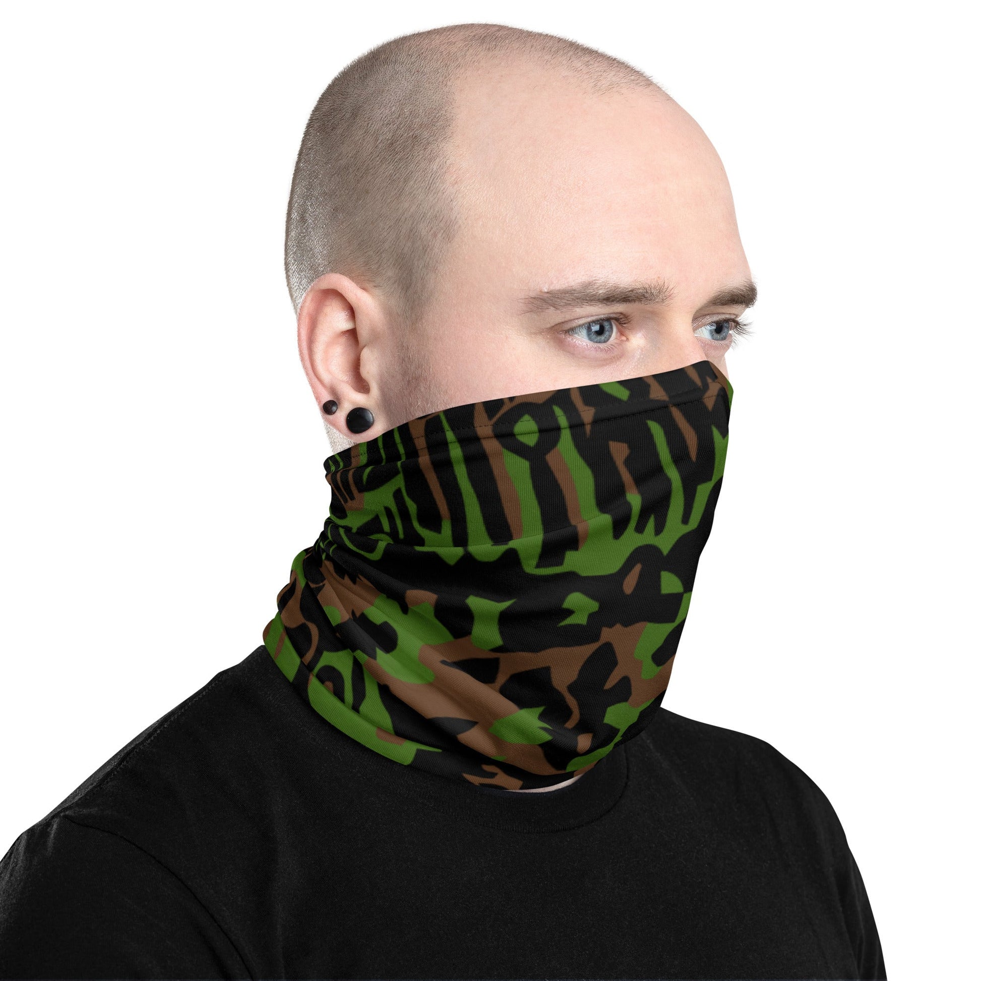 German Palm Tree Palmenmuster Spring CAMO Neck Gaiter Gaiters