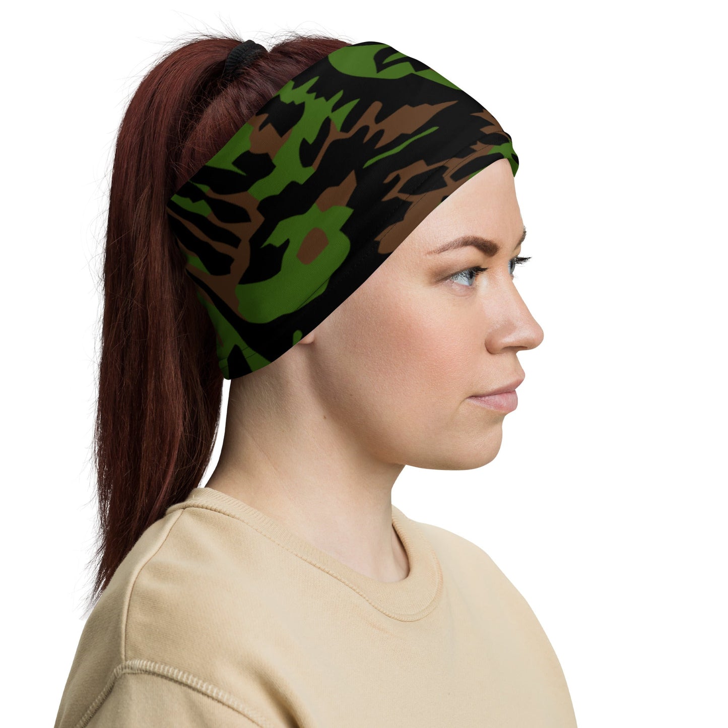 German Palm Tree Palmenmuster Spring CAMO Neck Gaiter Gaiters