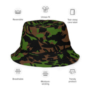 Palm Tree Palmenmuster Spring CAMO Reversible Bucket Hat - Head